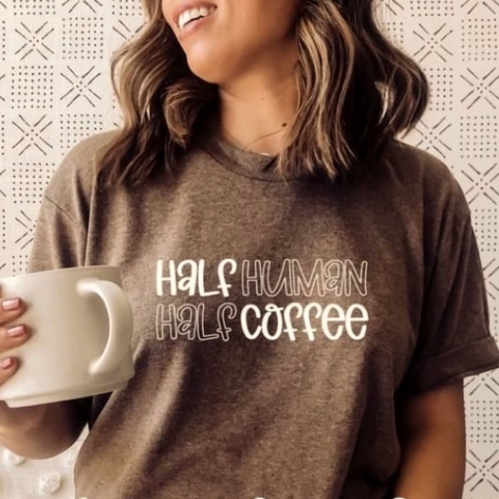 Half human half coffee T-shirt